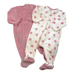 MAYORAL set tutine manica lunga tinta unita in ciniglia Rosa per Neonata 2781X ROSA MAYORAL 