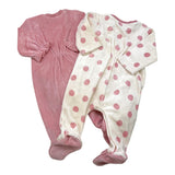 MAYORAL set tutine manica lunga tinta unita in ciniglia Rosa per Neonata 2781X ROSA MAYORAL 