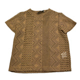 Mood_One T-Shirt Tinta Unita Traforata per Bambino T-SHIRT02BABY MARRONE MOOD_ONE 
