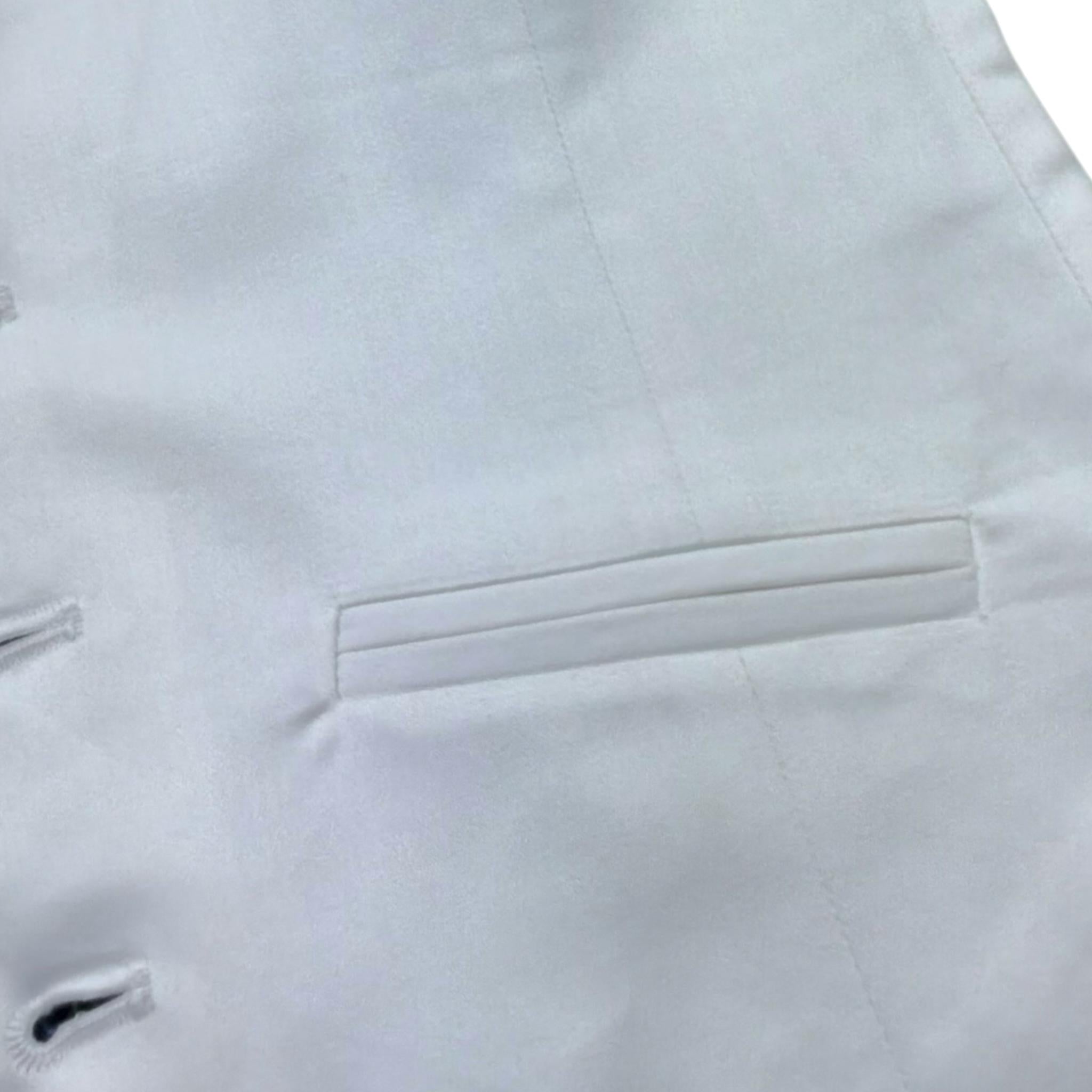 Manuel & Frank Gilet Tinta Unita con Fantasia per Bambino MF5140R BIANCO MANUEL & FRANK 