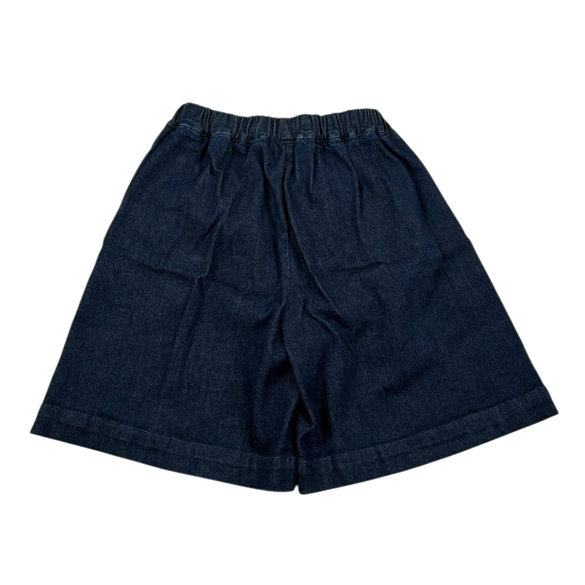 Il Gufo Bermuda In Denim Tinta Unita con Elastico In Vita per Neonato P25PB197J0034N BLU IL GUFO 