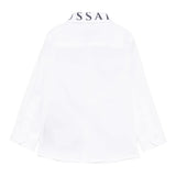 Trussardi Camicia Tinta Unita con Logo per Neonato TIP25091CAX BIANCO TRUSSARDI 