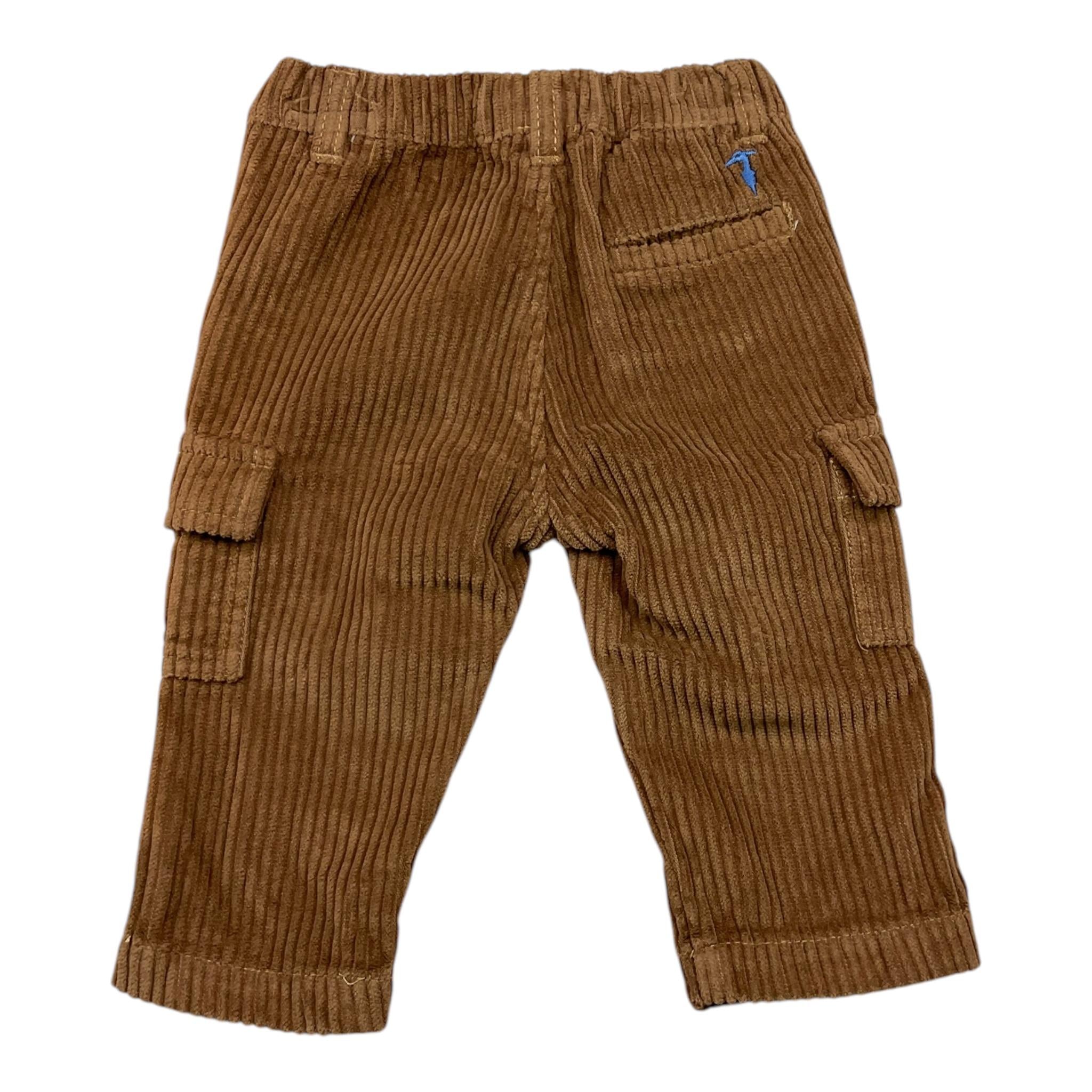 TRUSSARDI pantalone tinta unita in camoscio Marrone per Neonato TIA25111PA MARRONE TRUSSARDI 