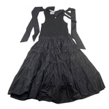 Meimeij Einfarbig Bowknot Armloch Kleid Schwarz Für Mädchen