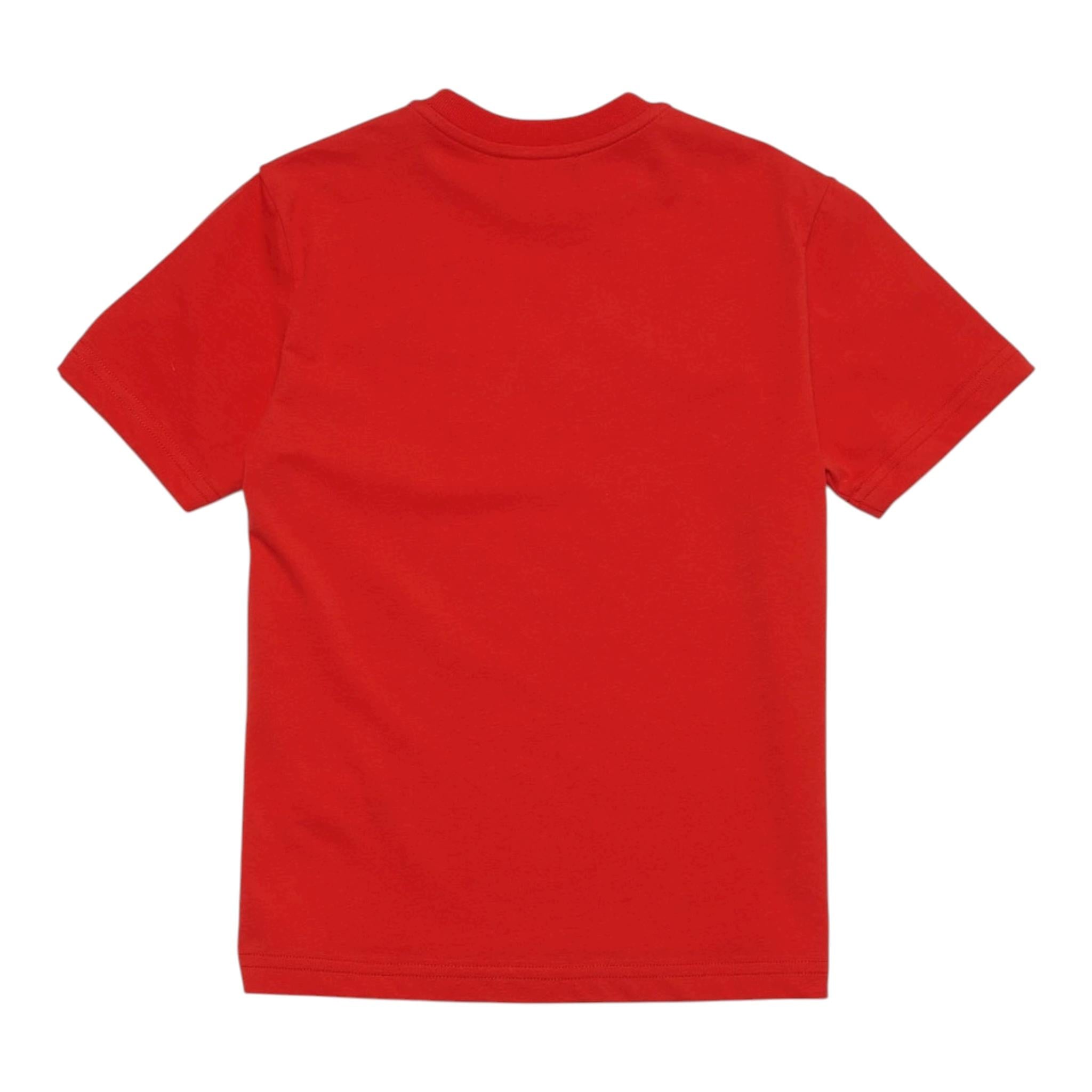 Dsquared2 T-Shirt Girocollo Tinta Unita con Stampa per Neonato DQ2853 ROSSO DSQUARED2 