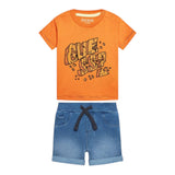 Guess Completo 2 Pezzi T-Shirt-Bermuda per Neonato I3GG01K8HM3 ARANCIONE GUESS 