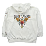 Just Cavalli Felpa Chiusa Girocollo Tinta Unita con Stampa per Bambino JBP26073FE BIANCO JUST CAVALLI 