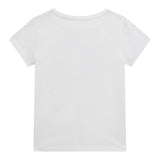 Guess T-Shirt Girocollo Tinta Unita con Stampa per Bambina A5GI02K6YW4XXJ BIANCO GUESS 