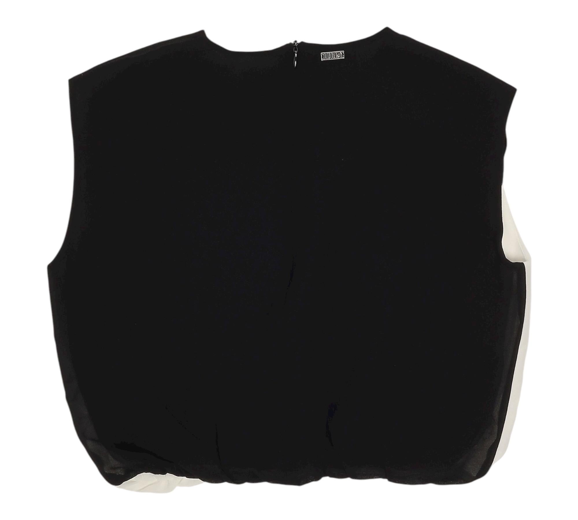 Liu Jo Top Giromanica Modello Camicia Bicolore per Bambina GA5065X BIANCO/NERO LIU JO 