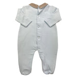 NINNAOH tutina tinta unita con stampa Azzurro per Neonato I23215T AZZURRO NINNAOH 