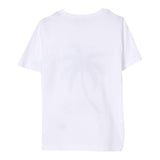 N°21 T-Shirt Tinta Unita Girocollo con Stampa per Bambino N2104G BIANCO N°21 