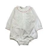 PAZ RODRIGUEZ body tinta unita con colletto Bianco per Neonata 02089079K BIANCO PAZ RODRIGUEZ 
