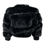 FUN & FUN pelliccia tinta unita cn zip Nero per Bambina FBJK00096 NERO FUN & FUN 