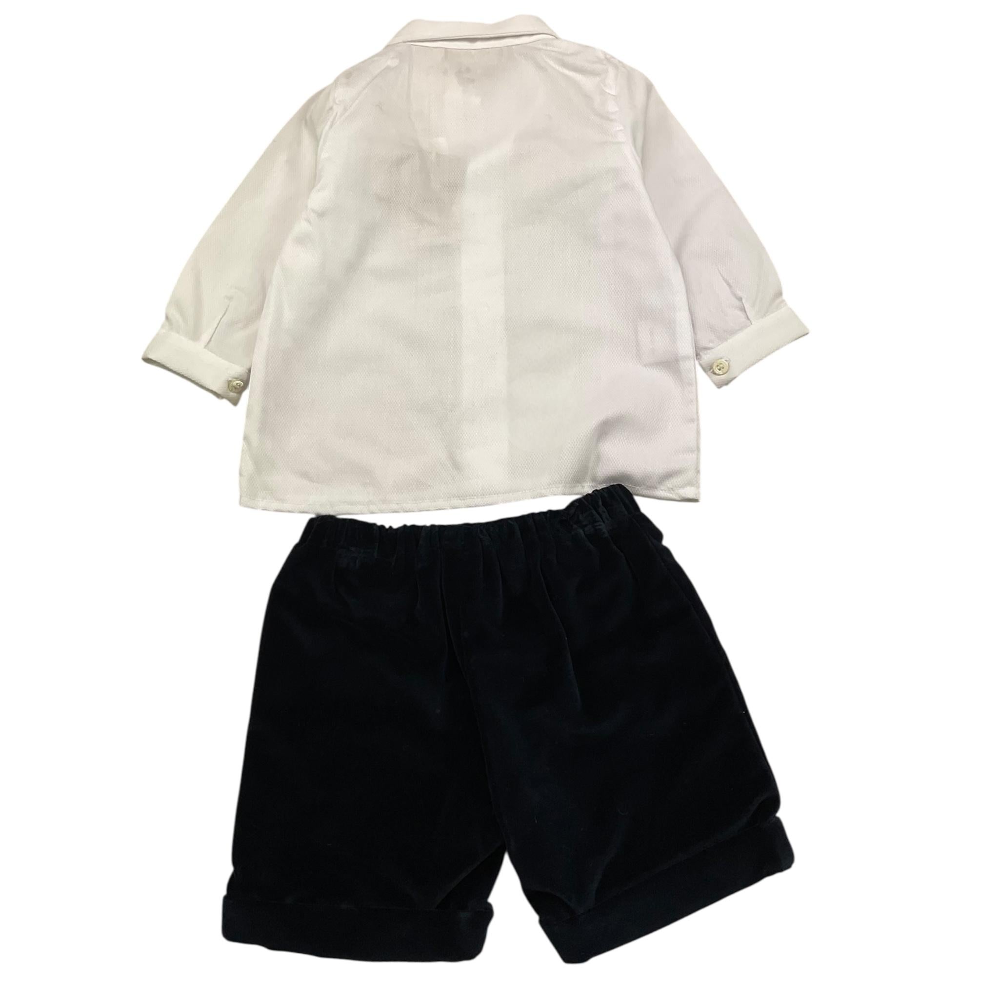 LA STUPENDERIA completo 2 pezzi camicia-bermuda Bianco per Neonato CCCT27 BIANCO LA STUPENDERIA 