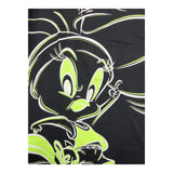 Diadora Maxi T-Shirt Einfarbig Rundhalsausschnitt mit Print Schwarz für Mädchen