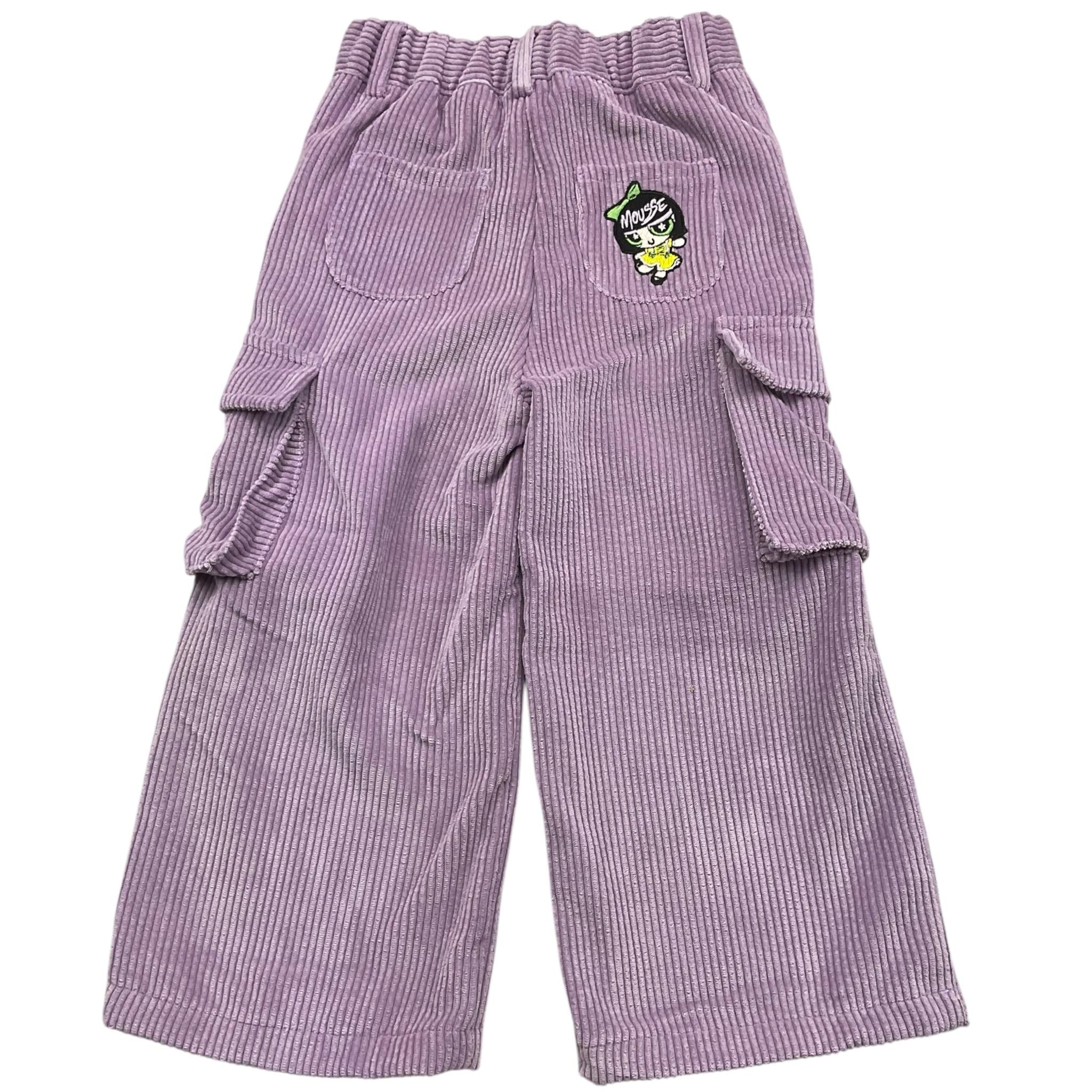MOUSSE pantalone tinta unita modello a palazzo con elastico in vita Lilla per Bambina HKPCV362 LILLA MOUSSE 