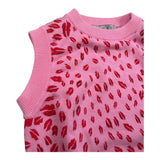 Just Cavalli Gilet Girocollo Stampa Fantasia Baci per Bambina JGP26029GL ROSA JUST CAVALLI 