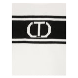 TWINSET maglia girocollo bicolore con frange Bianco/nero per Neonata 242GJ3163N BIANCO/NERO TWINSET 