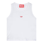 Diesel Canotta Tinta Unita con Logo per Bambina J02238 BIANCO DIESEL 