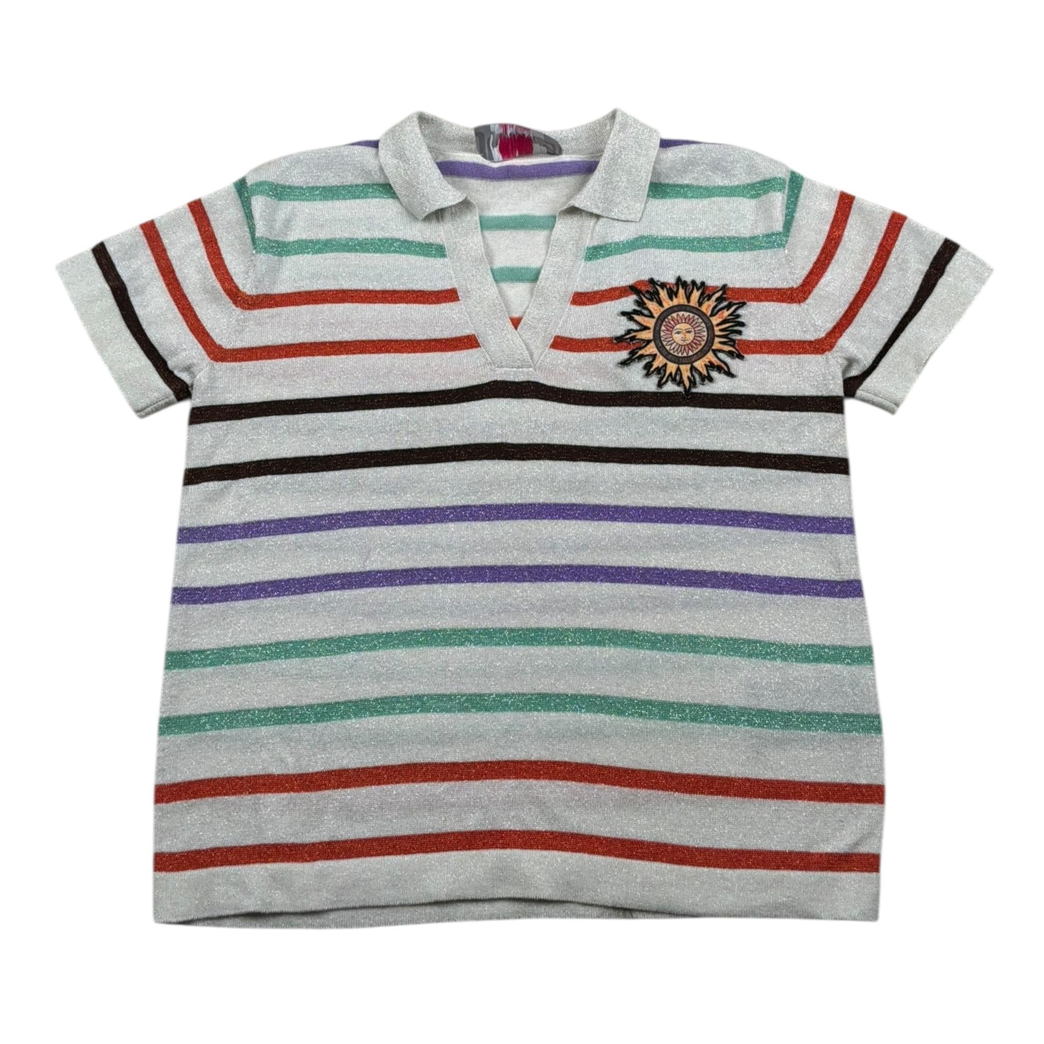 Just Cavalli Polo Mezza Manica Fantasia A Righe per Bambina JGP26070PO PANNA JUST CAVALLI 
