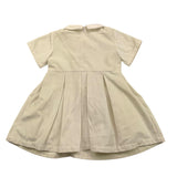 Y-CLU abito mezza manica tinta unita con colletto Panna per Neonata 20703 PANNA Y-CLU 