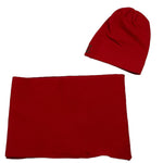TRUSSARDI set cappello-sciarpa bicolore con stampa Rosso per Bambina TGA25007HS ROSSO TRUSSARDI 