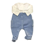 MAYORAL tutina bicolore con applicazioni in ciniglia Bianco/azzurro per Neonato 2617X BIANCO/AZZURRO MAYORAL 