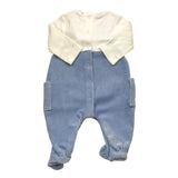 MAYORAL tutina bicolore con applicazioni in ciniglia Bianco/azzurro per Neonato 2617X BIANCO/AZZURRO MAYORAL 