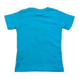 F**K Baby Jungen T-Shirt mit Rundhalsausschnitt und Aufdruck, einfarbig, Hellblau