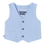Mayoral Gilet Tinta Unita Fantasia Quadri per Neonato 1371 AZZURRO MAYORAL 