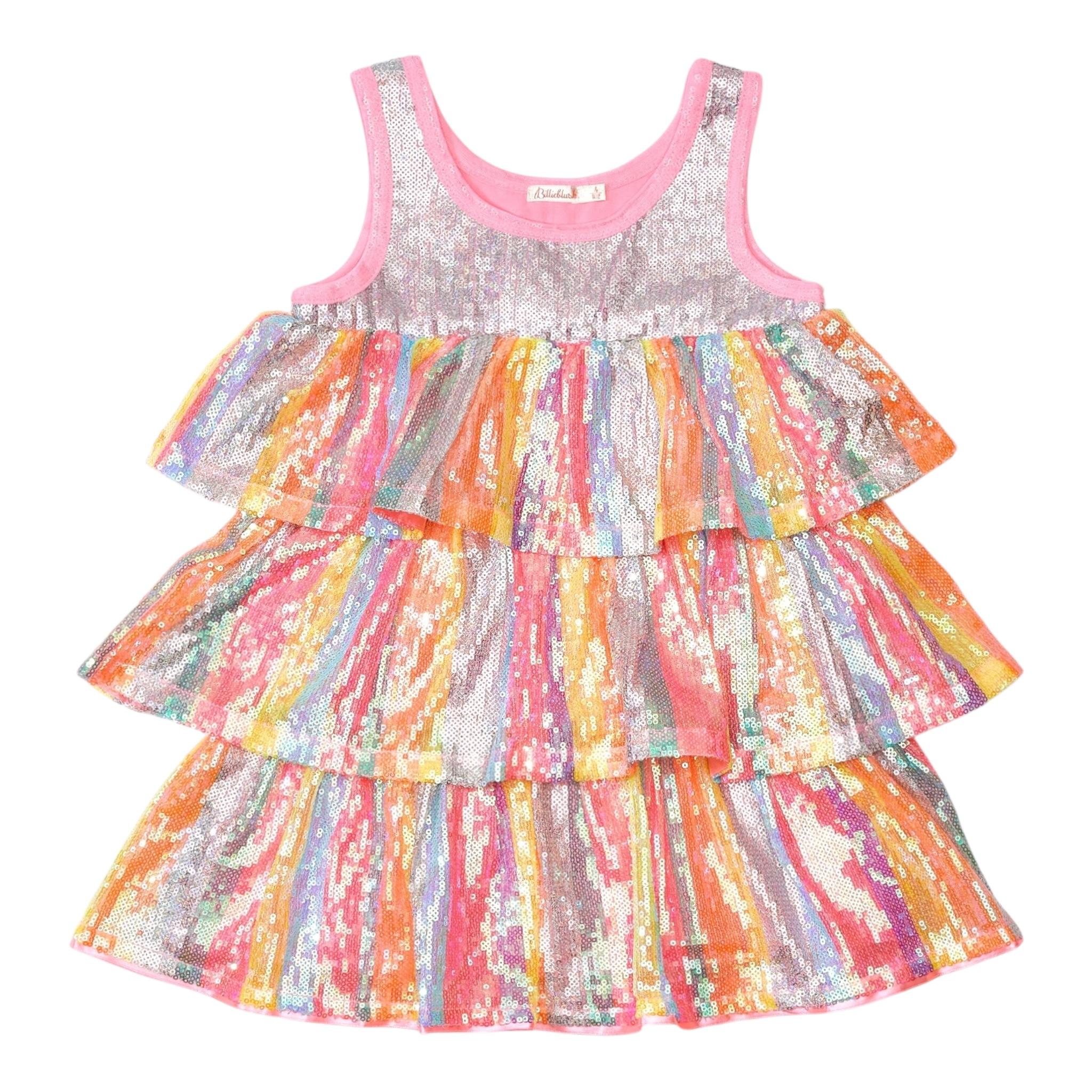 Billieblush Abito Multicolor con Paillettes Giromanica per Bambina U20968XX MULTICOLOR BillIEBLUSH 