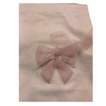 BARCELLINO coperta tinta unita con ricami Rosa per Neonata 105725 ROSA BARCELLINO 