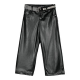 JOHN RICHMOND pantalone modello a palazzo in ecopelle con cintura Nero per Bambina RGA24021PAX NERO JOHN RICHMOND 
