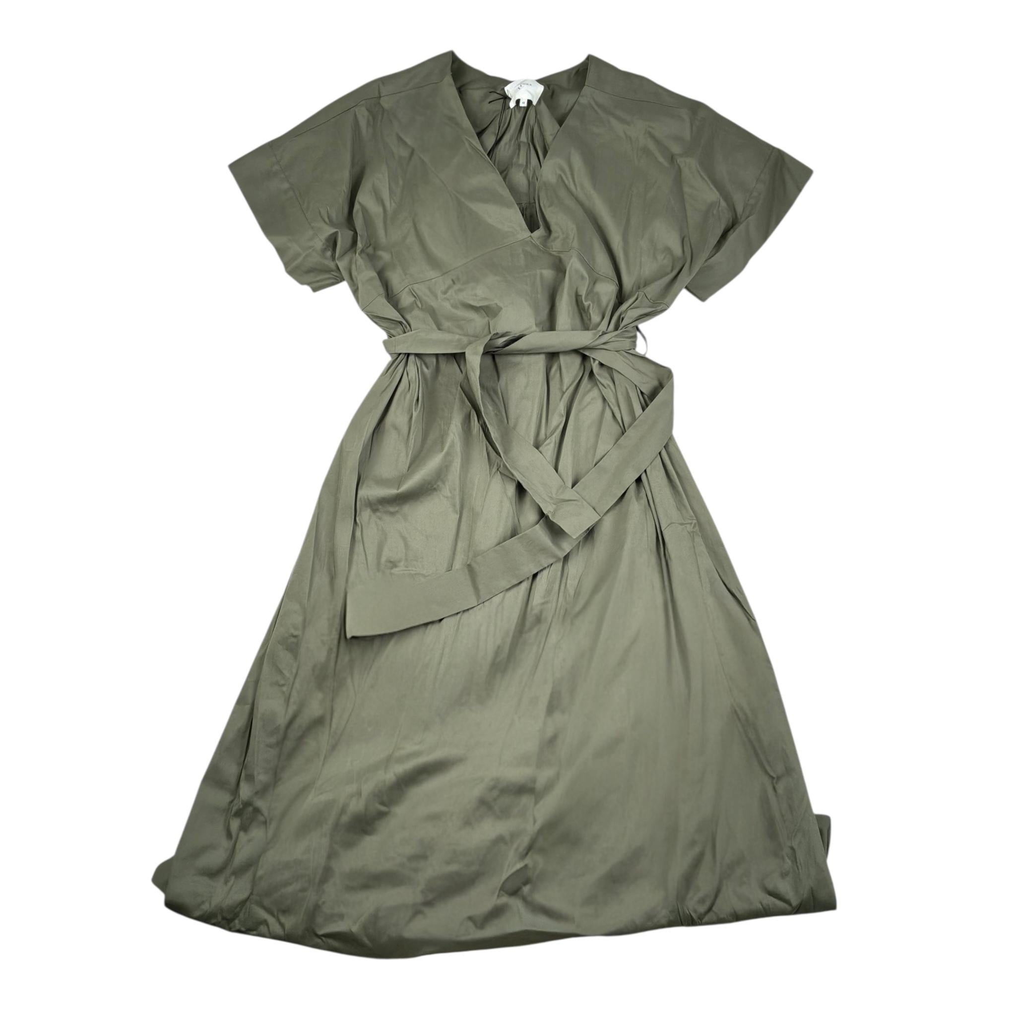 Xacus Abito Mezza Manica Tinta Unita per Bambina 15127 VERDE XACUS 