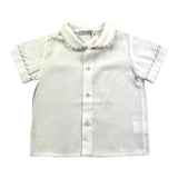 Colibri Einfarbiges Halbarm-Shirt mit weißem Kragen für Babys