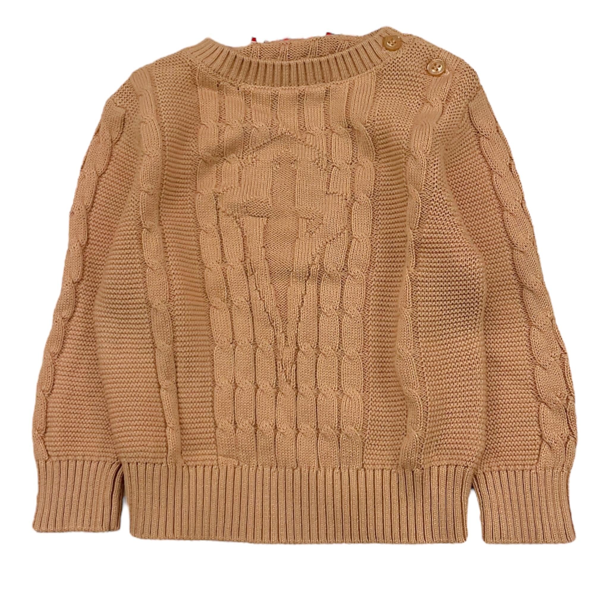 CESARE PACIOTTI maglia girocollo tinta unita Beige per Neonato MGP5356B BEIGE CESARE PACIOTTI 