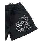 Iceberg Bermuda Felpa Tinta Unita con Stampa per Neonato BFICE5112B NERO ICEBERG 