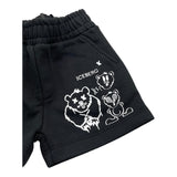 Iceberg Bermuda Felpa Tinta Unita con Stampa per Neonato BFICE5112B NERO ICEBERG 