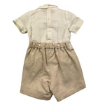 Pontoporponto Completo 2 Pezzi Camicia-Bermuda per Neonato 6135 BIANCO/BEIGE PONTOPORPONTO 