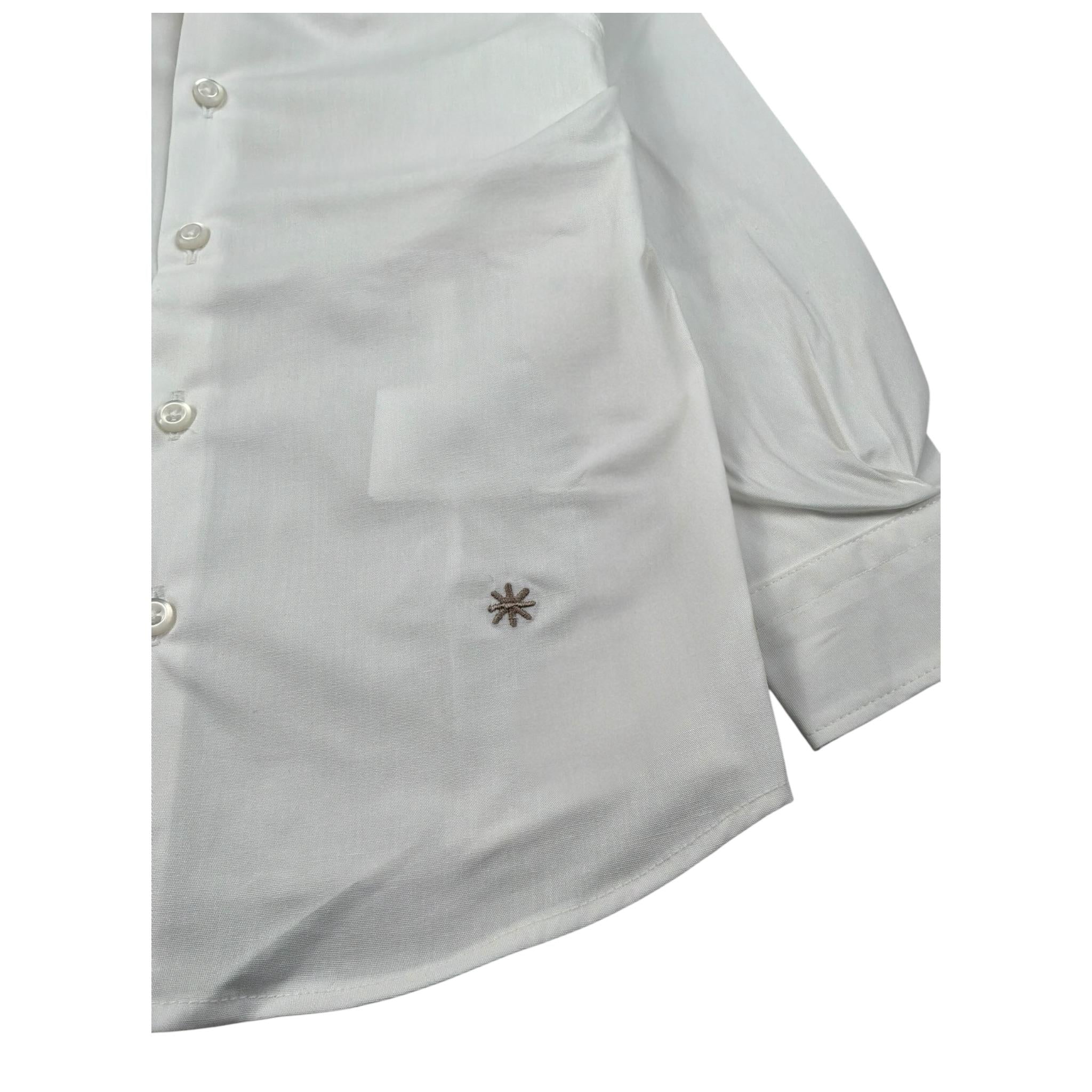 Manuel Ritz Camicia Manica Lunga tinta unita Bianco per Bambino MR2428 BIANCO MANUEL RITZ 