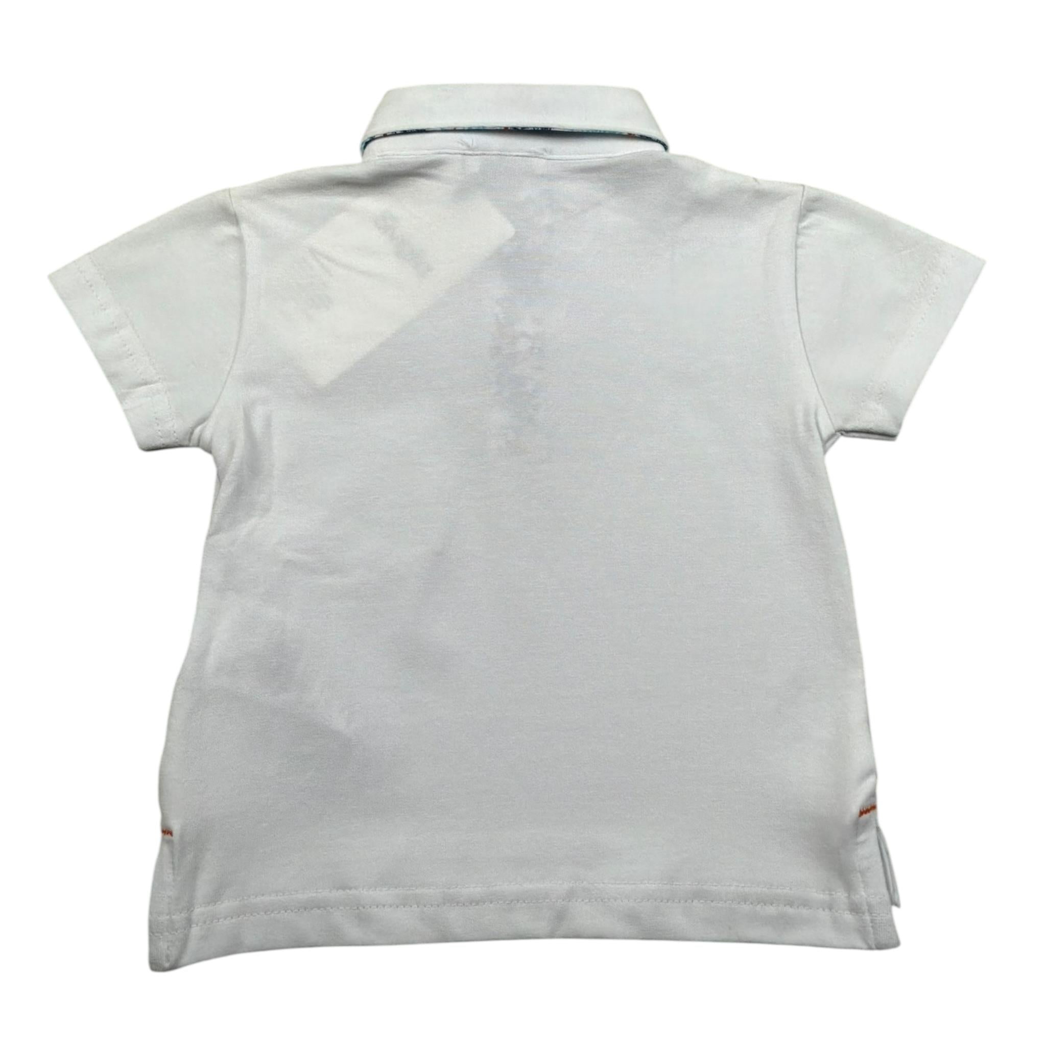 Siviglia Polo Mezza Manica Tinta Unita con Taschino per Neonato SVNTS17280 BIANCO SIVIGLIA 