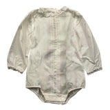 Wedoble Einfarbiger Hemd-Bodysuit Modell Weiß Für Baby Mädchen