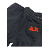 SUN68 pantalone tuta tinta unita con logo Nero per Neonato F44345 NERO SUN68 