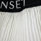 Twinset Gonna Tinta Unita con Elastico In Vita per Bambina 221GJ2QAC BIANCO TWINSET 