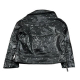 John Richmond Giubbino In Ecopelle con Borchie per Bambina RGP26106GB NERO JOHN RICHMOND 