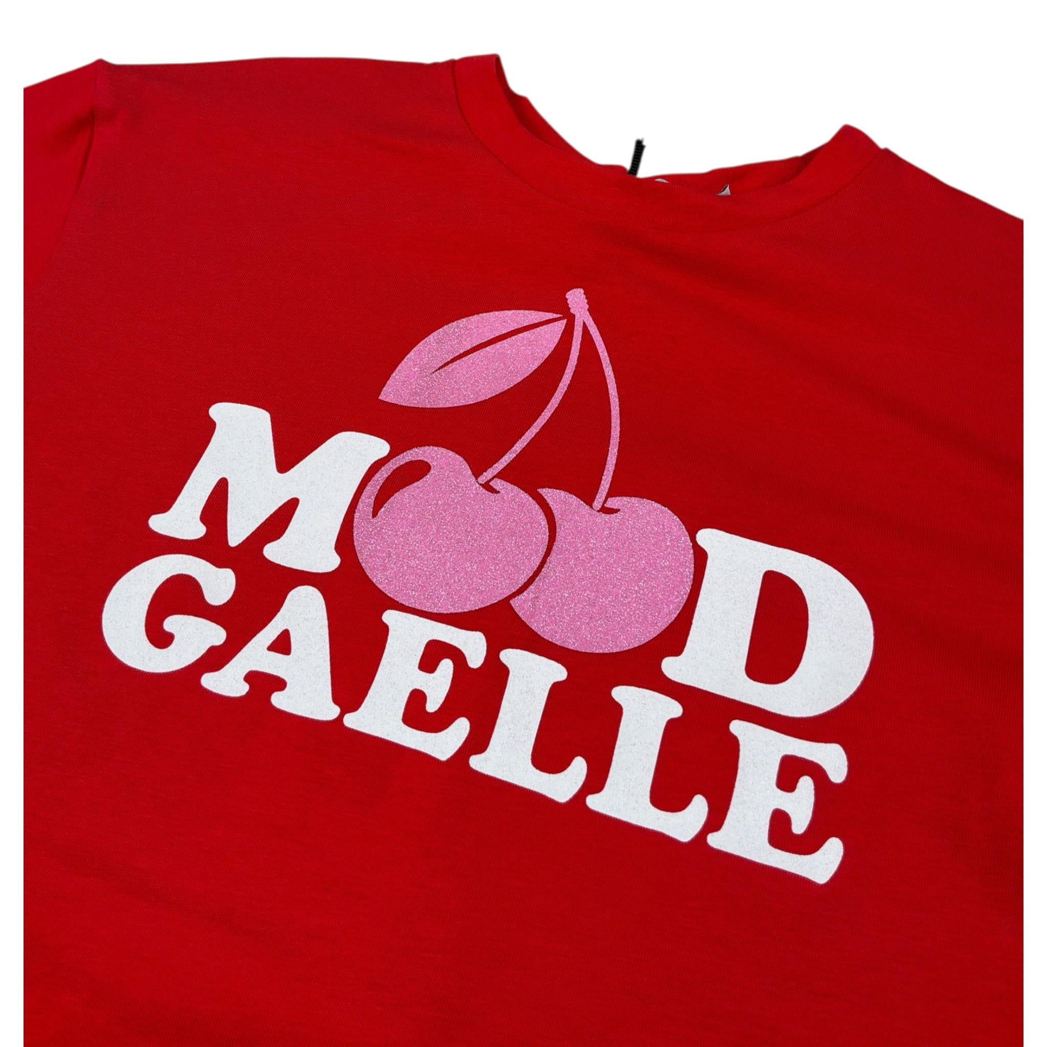 Gaelle Abito T-Shirt tinta unita con Stampa Rosso per Bambina 2746V00520 ROSSO GAELLE 