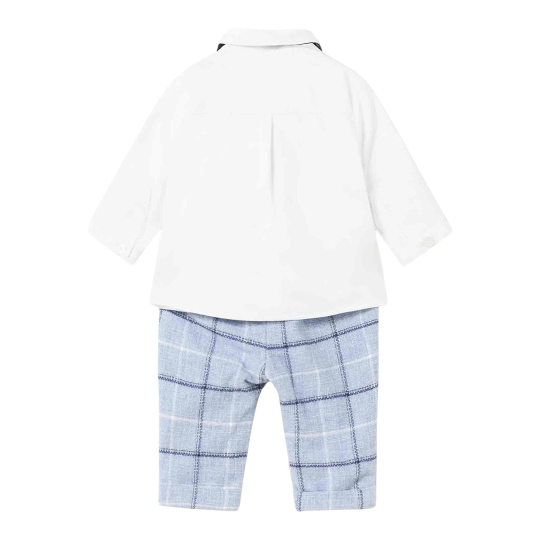 MAYORAL completo 3pz pantalone-camicia-papillions Azzurro per Neonato 2520 AZZURRO MAYORAL 