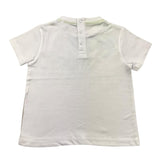 Guess T-Shirt Rundhals Einfarbig mit Print Weiß für Neugeborene