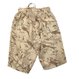 Yes London – Schlichte, beige gemusterte Bermuda-Shorts für Jungen