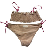 Saint Barth Costume 2 Pezzi Fascia-Mutandina Tinta Unita per Bambina TILLY ORO SAINT BARTH 